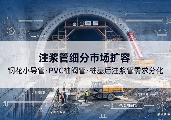 宜都注浆管细分市场扩容，隧道钢花小导管、PVC 袖阀管、桩基后注浆管需求分化